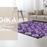 Ultra Soft Area Rug, Non Slip, Stain Resistant, Washable Area Rugs for Living Room, Bedroom, Minimalist Soft Hue Patterns(Purple)