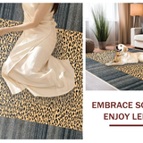 Ultra Soft Area Rug, Non Slip, Stain Resistant, Washable Area Rugs for Living Room, Bedroom, Trendy Subtle Animal Textures(Beige)