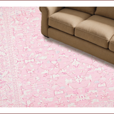 Ultra Soft Area Rug, Non Slip, Stain Resistant, Washable Area Rugs for Living Room, Bedroom, Playful Soft Pink Decorative Theme(Pink)