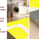 Ultra Soft Area Rug, Non Slip, Stain Resistant, Washable Area Rugs for Living Room, Bedroom, Contemporary Soft Shape Design(Yellow)