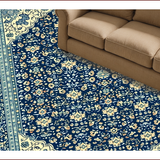 Ultra Soft Area Rug, Non Slip, Stain Resistant, Washable Area Rugs for Living Room, Bedroom, Tone on Tone Dining Room Stain-Resistant Carpet(Blue)