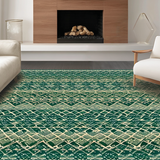 Elegant Floral Watercolor Motif(Green)