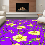 Ultra Soft Area Rug, Non Slip, Stain Resistant, Washable Area Rugs for Living Room, Bedroom, Festive Carnival Themed Elegance(Purple)