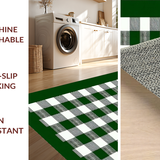 Artful Green and White Tartan Style(Black)