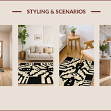 Contrasting Striped Okapi Motif(Beige)