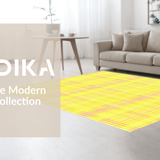 Ultra Soft Area Rug, Non Slip, Stain Resistant, Washable Area Rugs for Living Room, Bedroom, Stylish Minimalist Sunshine Vibe(Yellow)