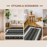 Artful Distressed Patterned Masterpiece(Gray)