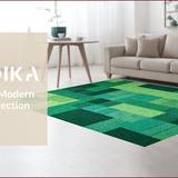Ultra Soft Area Rug, Non Slip, Stain Resistant, Washable Area Rugs for Living Room, Bedroom, 3D Race Car Playmat(Green)