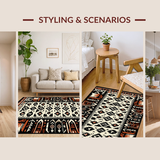 Vibrant Graphic Trellis Motif(Black)