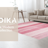 Ultra Soft Area Rug, Non Slip, Stain Resistant, Washable Area Rugs for Living Room, Bedroom, Dusty Rose Modern Minimalist Appeal(Pink)