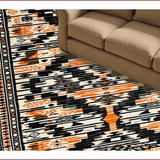 Ultra Soft Area Rug, Non Slip, Stain Resistant, Washable Area Rugs for Living Room, Bedroom, Contemporary Abstract Linear Aesthetics(Black)