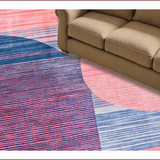 Ultra Soft Area Rug, Non Slip, Stain Resistant, Washable Area Rugs for Living Room, Bedroom, Dynamic Modern Boho Colorful Pattern(Pink)