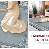 Ultra Soft Area Rug, Non Slip, Stain Resistant, Washable Area Rugs for Living Room, Bedroom, Sophisticated Abstract Grey Composition(Gray)