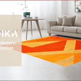 Ultra Soft Area Rug, Non Slip, Stain Resistant, Washable Area Rugs for Living Room, Bedroom, Durable Modern Orange Entryway Accent Carpet(Orange)