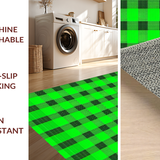 Contemporary Checkered Elegance(Green)