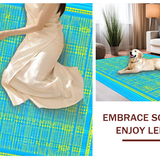 Artistic Coastal Trellis Motif(Blue)