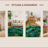 Eco Friendly Green Mosaic Aesthetic(Green)