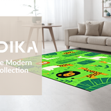 Playful Round Safari Illusion(Green)