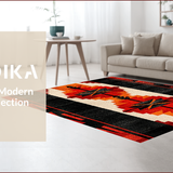 Ultra Soft Area Rug, Non Slip, Stain Resistant, Washable Area Rugs for Living Room, Bedroom, Southwest Arrow Black Red Living Room Rug(Red)