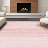 Ultra Soft Area Rug, Non Slip, Stain Resistant, Washable Area Rugs for Living Room, Bedroom, Sleek Modern Textured Shag(Pink)
