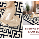 Timeless Geometric Contrast Elegance(Black)