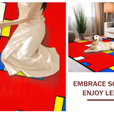 Dynamic Rainbow Patterned Playmat(Red)