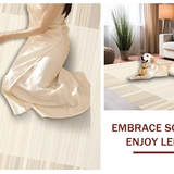 Contemporary Neutral Tasseled Shag(Beige)