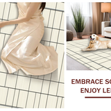 Minimalist Cream Linear Motif(Beige)