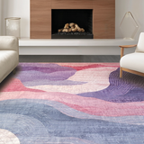 Ultra Soft Area Rug, Non Slip, Stain Resistant, Washable Area Rugs for Living Room, Bedroom, Pink Ombre Magic Carpet Ride(Purple)