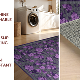 Ultra Soft Area Rug, Non Slip, Stain Resistant, Washable Area Rugs for Living Room, Bedroom, Soft Fluffy Textured Accent(Purple)