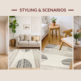 Cozy Earth Toned Braided Motif(Beige)