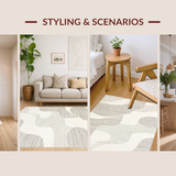 Contemporary Two Tone Wave(Beige)