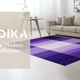 Ultra Soft Area Rug, Non Slip, Stain Resistant, Washable Area Rugs for Living Room, Bedroom, Warm Monochrome Plush Experience(Purple)