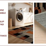 Ultra Soft Area Rug, Non Slip, Stain Resistant, Washable Area Rugs for Living Room, Bedroom, Vintage Western Style Elegance(Brown)
