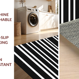 Stylish Earthy Tone Striped Accent(Black)