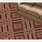 Ultra Soft Area Rug, Non Slip, Stain Resistant, Washable Area Rugs for Living Room, Bedroom, Whimsical Textured Jute Weave(Brown)
