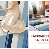 Ultra Soft Area Rug, Non Slip, Stain Resistant, Washable Area Rugs for Living Room, Bedroom, Contemporary Blue Nautical Vibe(Blue)
