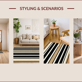 Ultra Soft Area Rug, Non Slip, Stain Resistant, Washable Area Rugs for Living Room, Bedroom, Textured Country Style Bedroom Area Rug(Beige)
