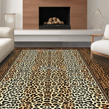 Ultra Soft Area Rug, Non Slip, Stain Resistant, Washable Area Rugs for Living Room, Bedroom, Rustic Earthy Tones Aesthetic(Brown)