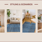 Elegant Geometric Navy Tones(Blue)