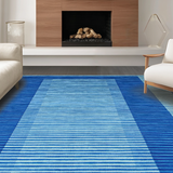 Ultra Soft Area Rug, Non Slip, Stain Resistant, Washable Area Rugs for Living Room, Bedroom, Rustic Weather-Resistant Charm(Blue)