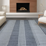 Ultra Soft Area Rug, Non Slip, Stain Resistant, Washable Area Rugs for Living Room, Bedroom, Artistic Distressed Trellis Look(Gray)