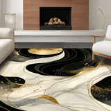 Elegant Monochrome Fluid Design(Black)