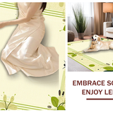 Lush Greenery Inspired Print(Beige)