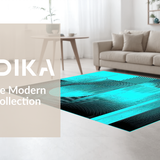 Elegant Teal and Black Design(Blue)