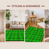 Vibrant Shamrock Patterned Flooring(Green)
