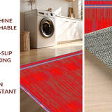 Eclectic Brightly Colored Body Motif(Red)