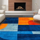 Elegant Symmetrical Color Play(Blue)