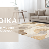Eclectic Multi Color Scallop Motif(Beige)