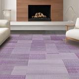 Ultra Soft Area Rug, Non Slip, Stain Resistant, Washable Area Rugs for Living Room, Bedroom, Trendy Mauve Monochromatic Visual Harmony(Purple)